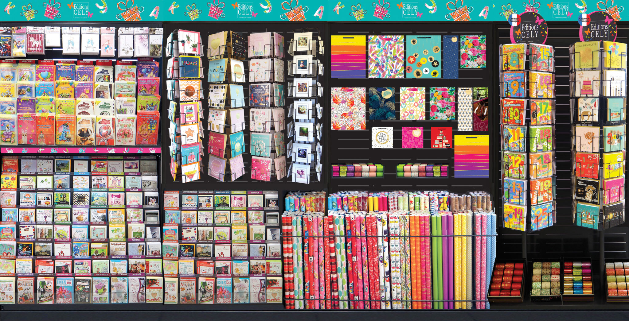 Carte Départ Collègue XXL A3 34x44cm - Carnet Dépliant Avec Enveloppe - Edition Cely (Tribu)